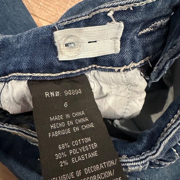 WIRED HEART GIRLS SIZE 6 ADJUSTABLE WAIST BOOTCUT JEANS - Picture 6 of 11